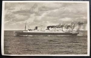 1932 Bremen Germany RPPC Postcard Cover To Düsseldorf SS Columbus On High Seas