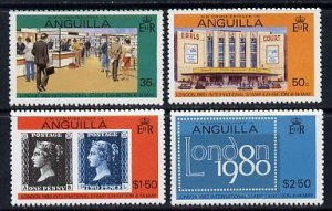 ANGUILLA - 1980 - London 80 Stamp Exhib - Perf 4v Set - Mint Never Hinged