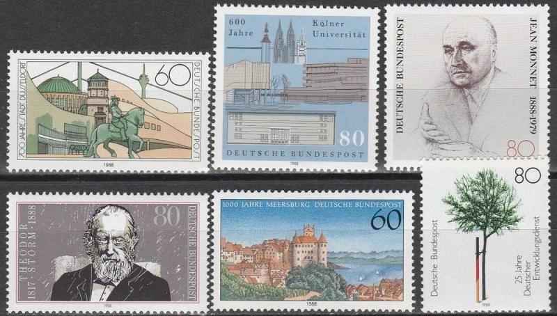 Germany #1554-9  MNH VF CV $7.20 (D3690)