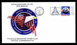 1989 LAUNCH DISCOVERY OV-103 STS-33 - DOD MISSION - U.S. #2277 (ESP #3083)