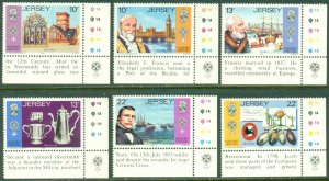 JERSEY 366-371 MNH BIN $2.50