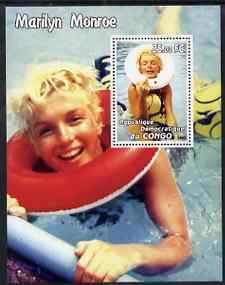 CONGO KINSHASA - 2002 - Marilyn Monroe #1 - Perf Min Sheet - M N H-Private Issue