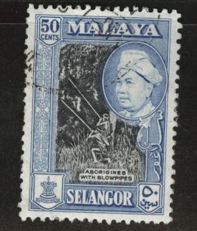 MALAYA Selangor Scott 109 used stamp