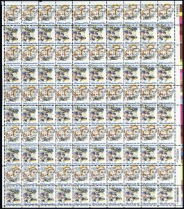 C92a, MNH 31¢ BIG Color Shift Sheet of 100 Airmail Error Stamps - Stuart Katz