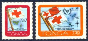 HALF-CAT BRITISH SALE: TONGA #483//C302 Mint NH