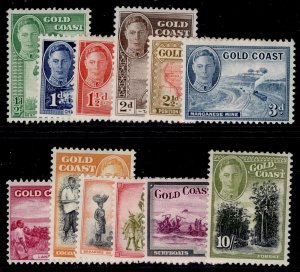 GOLD COAST GVI SG135-146, 1948 complete set, M MINT. Cat £85.