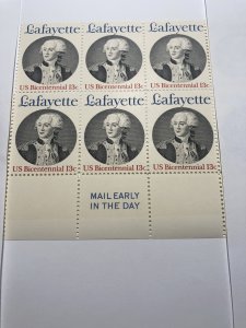 Scott 1716 Mail Early In The Day 6 stamps Lower Sheet M NH OG ach