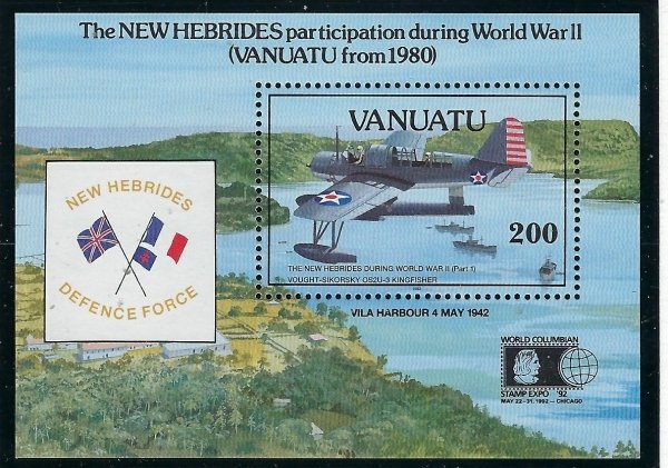 Vanuatu 564 MNH 1992 New Hebrides participation in WWII (fe8726)