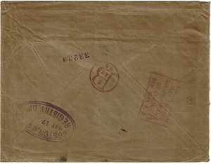 St. Pierre & Miquelon 1895 registered cover to the U.S., single 1fr, $675