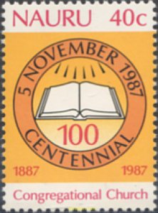 276735 MNH NAURU 1987 100 ANIVERSARIO DE LA IGLESIA