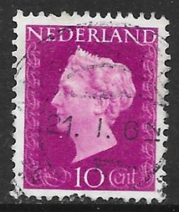 Netherlands 289: 10c Queen Wilhelmina, used, VF