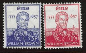 Ireland Scott 161-162 MH* 1957 stamp set