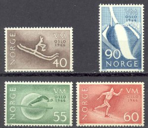 Norway Sc# 486-489 MNH 1966 World Ski Championships