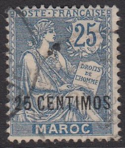 French Morocco 18 Used CV $4.00