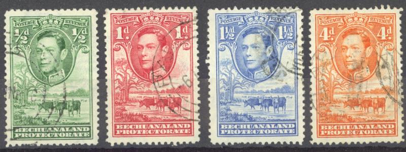 Bechuanaland Protectorate Sc# 124-129 (Assorted) Used 1938 King George VI