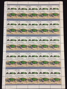 TUVALU Cars Automobiles Sheets x 8 MNH(400 Stamps)(BLK32) 