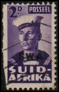 South West Africa 147b - Used - 2p Sailor (1942)