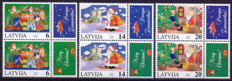 Latvia. 1996. 444-46. Christmas. MNH.