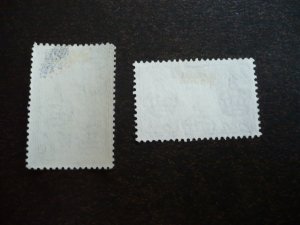 Stamps - Fiji - Scott# 147, 152 - Mint Hinged & Used Part Set of 2 Stamps