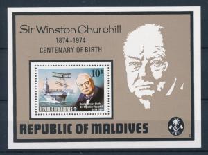 [36718] Maldives 1974 Winston Churchill Souvenir Sheet MNH