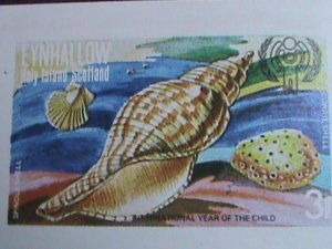 EYNHALLOW-SCOTLAND 1972 -WORLD LOVELY SEA SHELLS  IMPERF-MNH SHEET VERY FINE