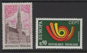 FRANCE SG2000/1 1973 EUROPA MNH