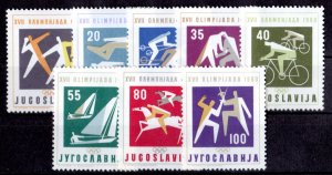 Yugoslavia 1960 Sc#564/571 OLYMPIC GAMES ROME Set (8) MNH