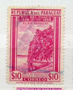 Paraguay 1940 Early Issue Fine Used $10. NW-175807