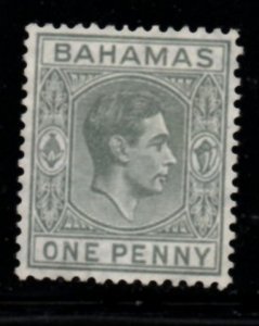 Bahamas Sc 101A 1941 1d light gray George VI stamp mint