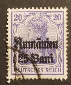 Scott  3N11 - 1918 - Germania Surcharged Germany Used Stamp z5771