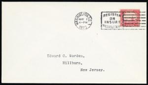 567, RARE XF 20¢ Worden Wash, DC First Day Cover Cat $600.00 - Stuart Katz