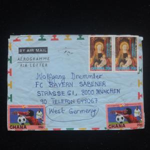 ZS-Y283 FOOTBALL - Ghana, 1982, Religion, Airmail To Germany Cover