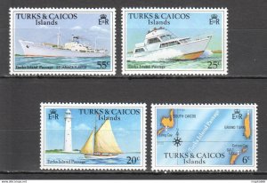 1978 Turks & Caicos Islands Transport Ships & Boats #381-4 Set ** Pm072