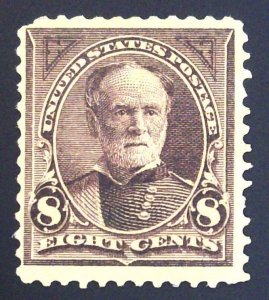 Scott #272 - VF - 8c Violet Brown - Sherman - OG HR - 1895