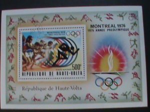 ​UPPER VOLAT-1976-OLYMPIC GAMES MONTREAL'76 CANADA CTO S/S SHEET VERY FINE