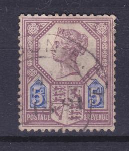 Great Britain 1887 Jubilee Issue, 5d purple and blue
