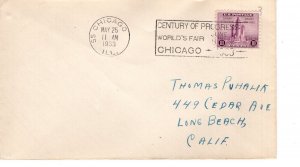 3c  CENTURY OF PROGRESS  - CHICAGO, ILL  1933  FDC17562