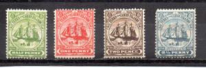Turks and Caicos 1-4 MH