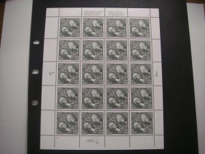 Scott 2592, $5 Washington & Jackson, Sheet of 20 #S1, MNH Beauty