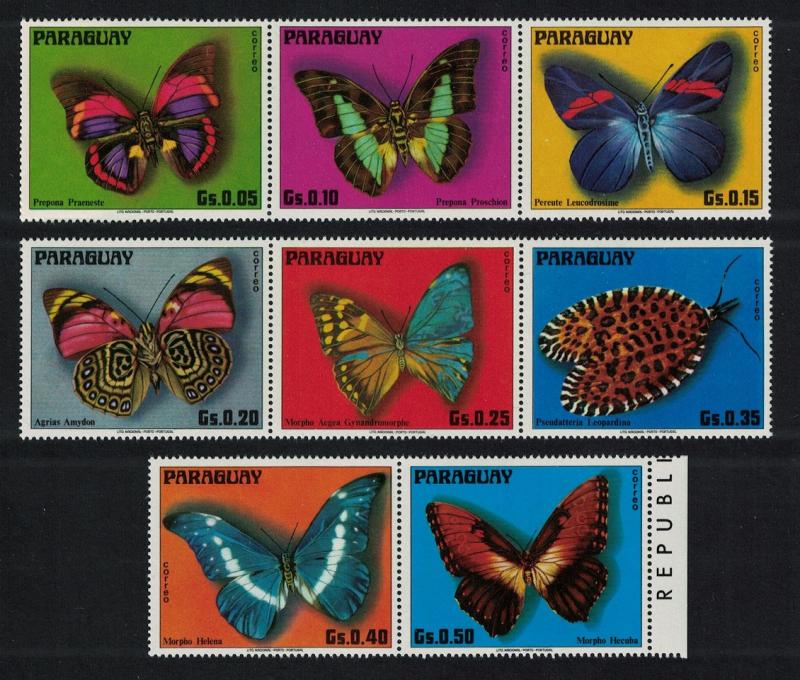 Paraguay Butterflies 8v SC#1655