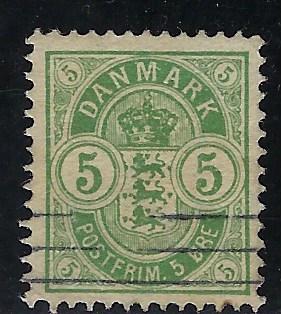 Denmark Scott # 38, used,