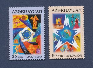 AZERBAIJAN - Scott 822-823 - MNH -EUROPA, Oil Well, - Petroleum topic - 2006