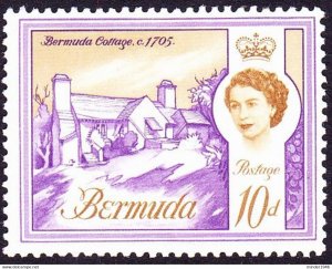 BERMUDA 1965 QEII 10d Violet & Ochre SG170a MH