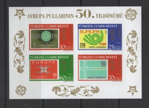 Turkey #2986 (2005 imperforate Europa sheet) VFMNH CV $13.50