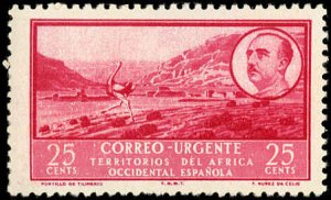 Spanish West Africa-Scott #E1 VF/NH - 1951 25¢ Tilimenzo Pass