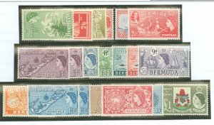 Bermuda #143-162 Unused Single (Complete Set) (Flora) (Maps)