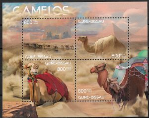 Guinea-Bissau MNH S/S Camels Wildlife 2012