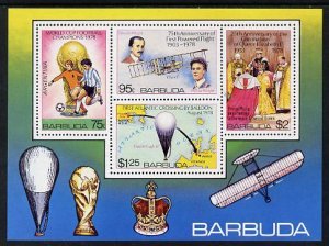 BARBUDA - 1977 - Anniversaries & Events - Perf 4v Sheet - Mint Never Hinged