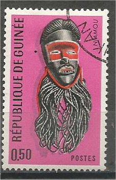 GUINEA, 1967, used 50c, Masks Scott 455