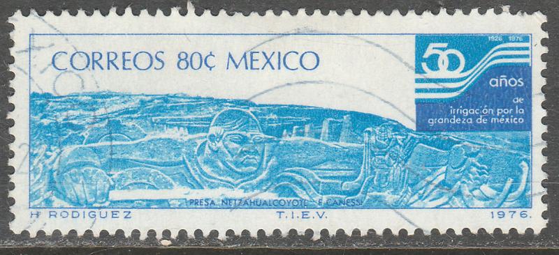 MEXICO 1144, 50th Aniv. Irrigation Proj-Netzahualcoyotl Used. F-VF (1219)